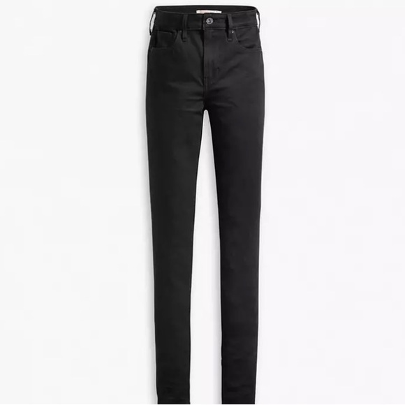 LEVI'S BLACK SKINNY JEANS - Picture 1 of 5